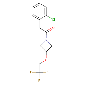 2-(2-chlorophenyl)-1-[3-(2,2,2-trifluoroethoxy)azetidin-1-yl]ethan-1-one