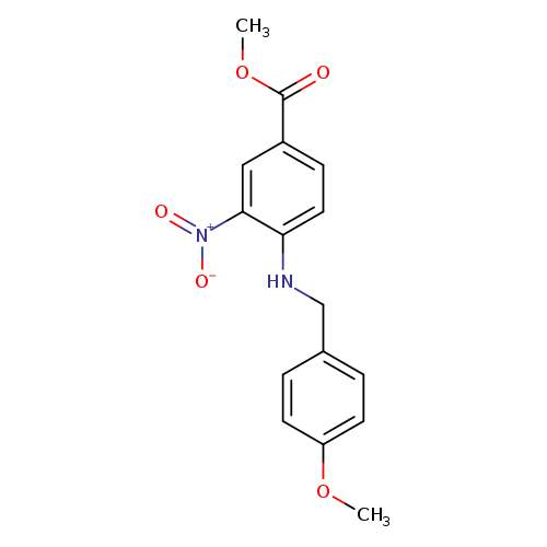 methyl 4-{[(4-methoxyphenyl)methyl]amino}-3-nitrobenzoate