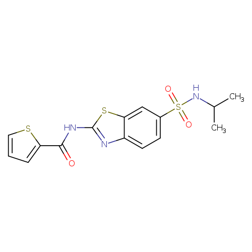 N-{6-[(propan-2-yl)sulfamoyl]-1,3-benzothiazol-2-yl}thiophene-2-carboxamide