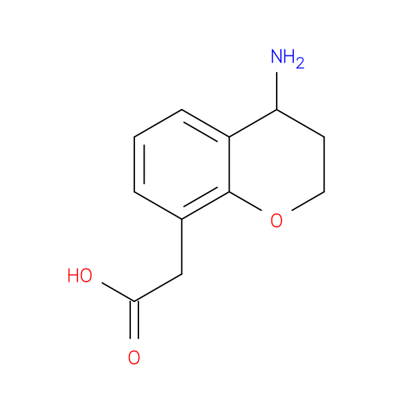 2-(4-amino-3,4-dihydro-2H-1-benzopyran-8-yl)acetic acid