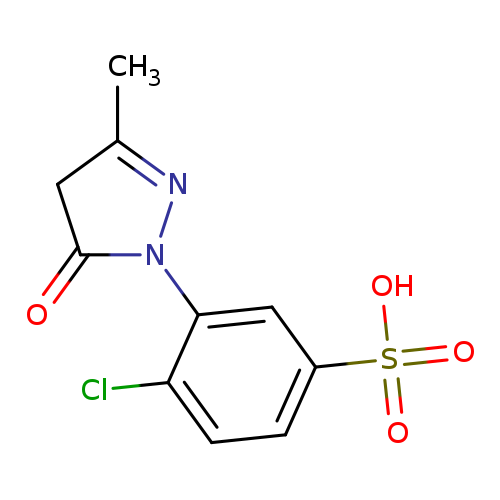 4-Chloro-3-(3-methyl-5-oxo-4,5-dihydro-1H-pyrazol-1-yl)benzenesulfonic acid