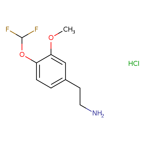 2-[4-(difluoromethoxy)-3-methoxyphenyl]ethan-1-amine hydrochloride