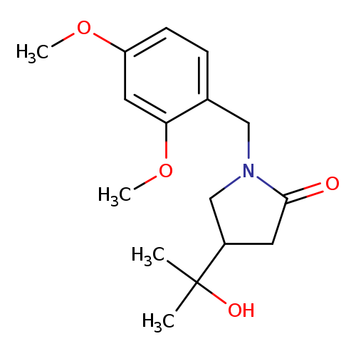 1-[(2,4-dimethoxyphenyl)methyl]-4-(1-hydroxy-1-methyl-ethyl)pyrrolidin-2-one