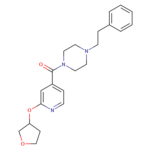 1-[2-(oxolan-3-yloxy)pyridine-4-carbonyl]-4-(2-phenylethyl)piperazine
