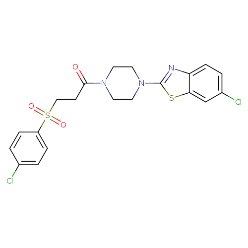 1-[4-(6-chloro-1,3-benzothiazol-2-yl)piperazin-1-yl]-3-(4-chlorobenzenesulfonyl)propan-1-one
