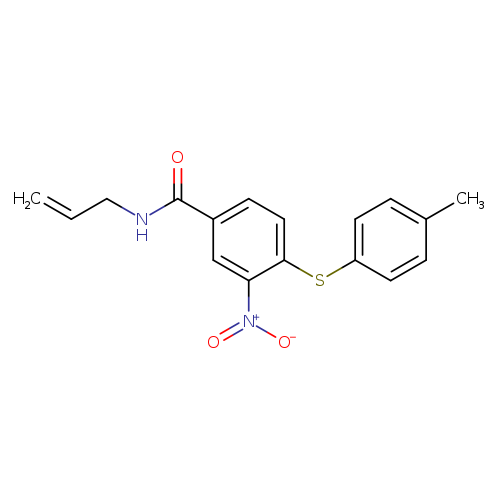 4-[(4-methylphenyl)sulfanyl]-3-nitro-N-(prop-2-en-1-yl)benzamide