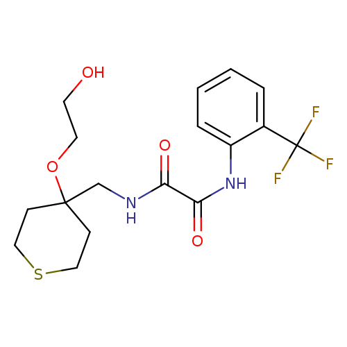 N'-{[4-(2-hydroxyethoxy)thian-4-yl]methyl}-N-[2-(trifluoromethyl)phenyl]ethanediamide