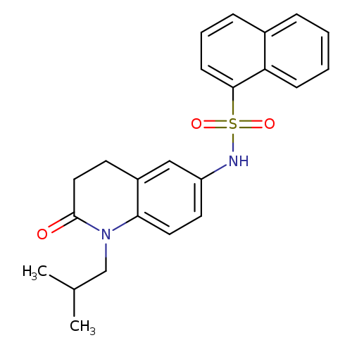 N-[1-(2-methylpropyl)-2-oxo-1,2,3,4-tetrahydroquinolin-6-yl]naphthalene-1-sulfonamide