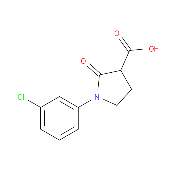 1-(3-Chlorophenyl)-2-oxopyrrolidine-3-carboxylic acid