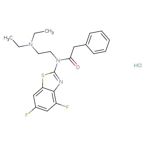 N-[2-(diethylamino)ethyl]-N-(4,6-difluoro-1,3-benzothiazol-2-yl)-2-phenylacetamide hydrochloride