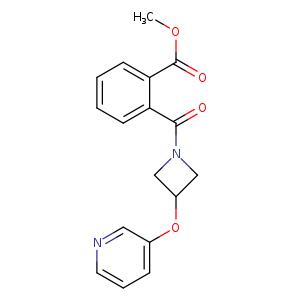 methyl 2-[3-(pyridin-3-yloxy)azetidine-1-carbonyl]benzoate