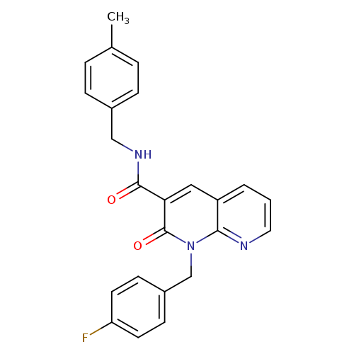 1-[(4-fluorophenyl)methyl]-N-[(4-methylphenyl)methyl]-2-oxo-1,2-dihydro-1,8-naphthyridine-3-carboxamide