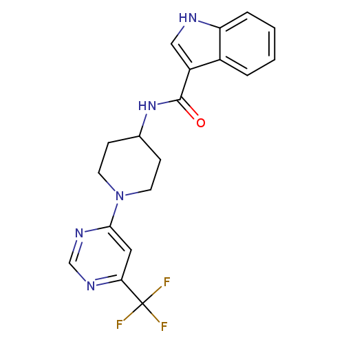 N-{1-[6-(trifluoromethyl)pyrimidin-4-yl]piperidin-4-yl}-1H-indole-3-carboxamide