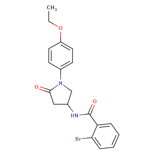 2-bromo-N-[1-(4-ethoxyphenyl)-5-oxopyrrolidin-3-yl]benzamide