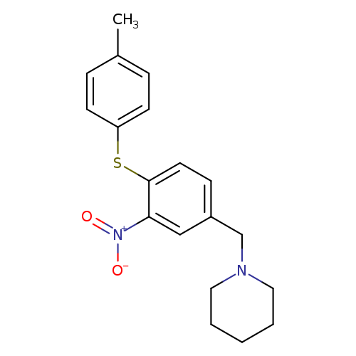 1-({4-[(4-methylphenyl)sulfanyl]-3-nitrophenyl}methyl)piperidine