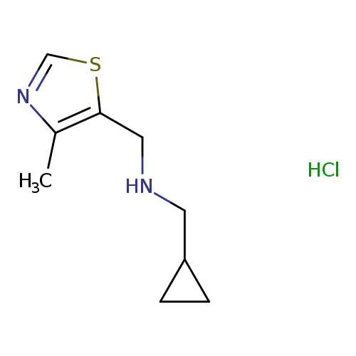 (cyclopropylmethyl)[(4-methyl-1,3-thiazol-5-yl)methyl]amine hydrochloride