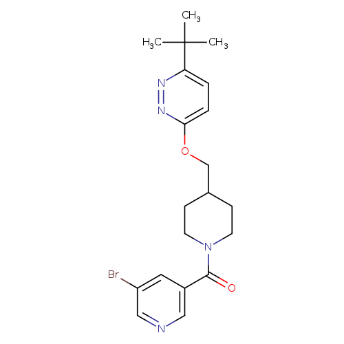 3-{[1-(5-bromopyridine-3-carbonyl)piperidin-4-yl]methoxy}-6-tert-butylpyridazine