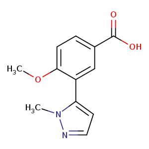 4-Methoxy-3-(1-methyl-1h-pyrazol-5-yl)benzoic acid