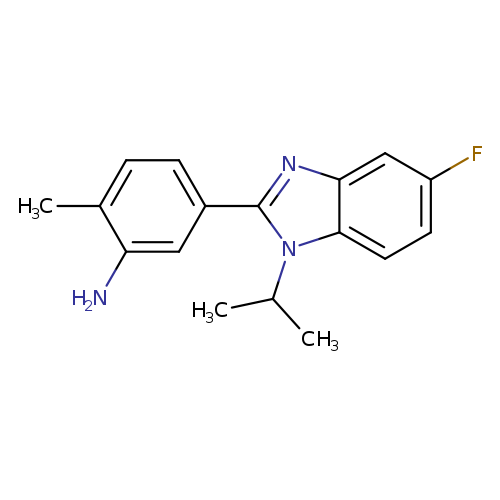 5-[5-fluoro-1-(propan-2-yl)-1H-1,3-benzodiazol-2-yl]-2-methylaniline