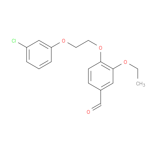 4-[2-(3-chlorophenoxy)ethoxy]-3-ethoxybenzaldehyde