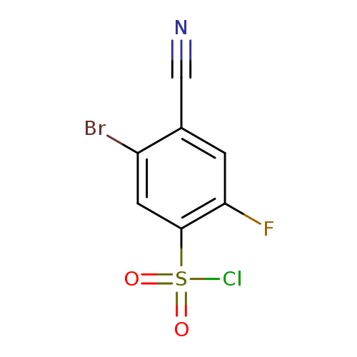 5-bromo-4-cyano-2-fluorobenzene-1-sulfonyl chloride