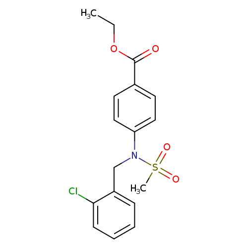 Ethyl 4-[(2-chlorobenzyl)(methylsulfonyl)amino]benzoate