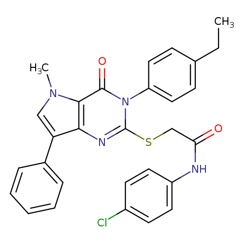 N-(4-chlorophenyl)-2-{[3-(4-ethylphenyl)-5-methyl-4-oxo-7-phenyl-3H,4H,5H-pyrrolo[3,2-d]pyrimidin-2-yl]sulfanyl}acetamide