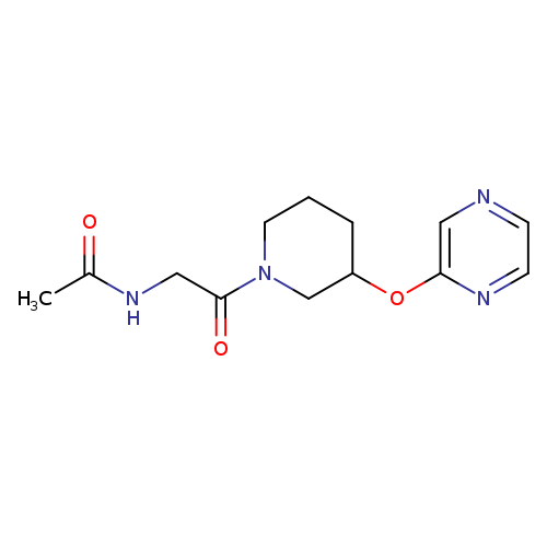 N-{2-oxo-2-[3-(pyrazin-2-yloxy)piperidin-1-yl]ethyl}acetamide