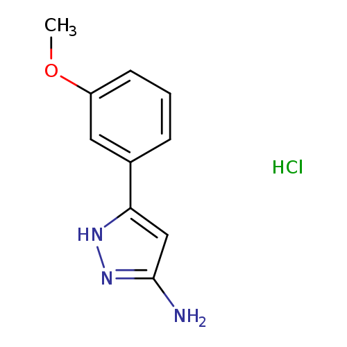 5-(3-Methoxy-phenyl)-2h-pyrazol-3-ylamine, HCl