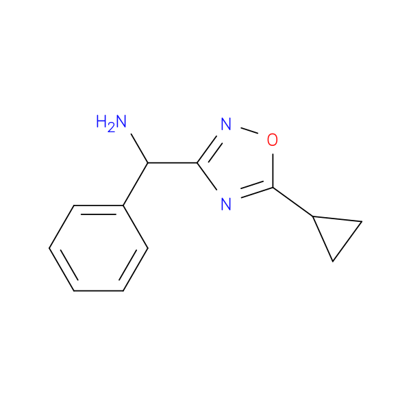 (5-cyclopropyl-1,2,4-oxadiazol-3-yl)(phenyl)methanamine
