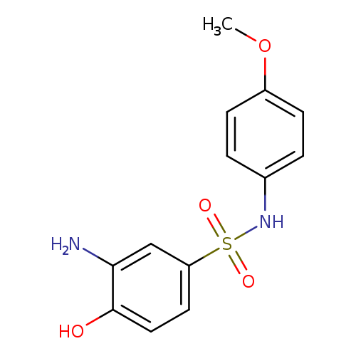 3-amino-4-hydroxy-N-(4-methoxyphenyl)benzene-1-sulfonamide