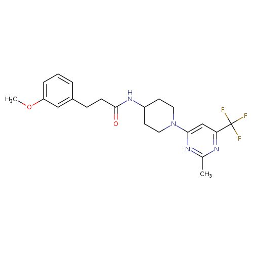3-(3-methoxyphenyl)-N-{1-[2-methyl-6-(trifluoromethyl)pyrimidin-4-yl]piperidin-4-yl}propanamide