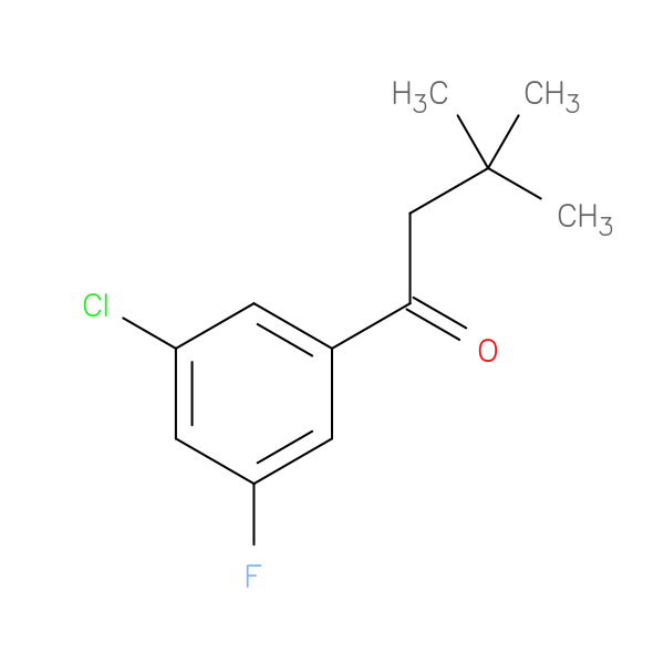 3'-Chloro-3,3-dimethyl-5'-fluorobutyrophenone
