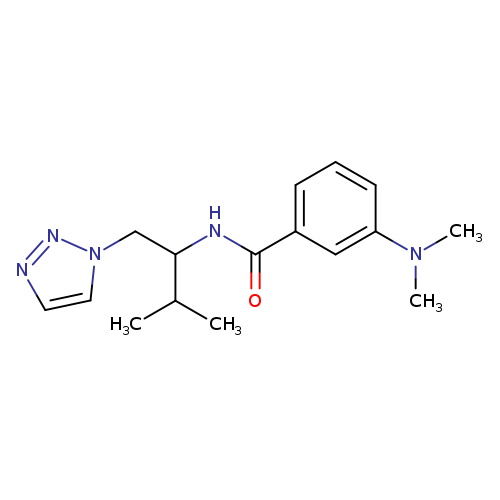 3-(dimethylamino)-N-[3-methyl-1-(1H-1,2,3-triazol-1-yl)butan-2-yl]benzamide