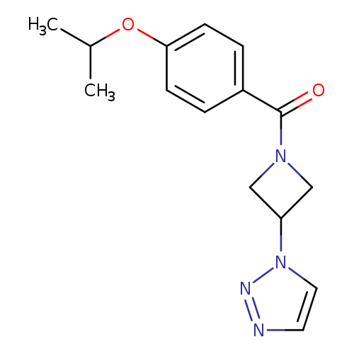1-{1-[4-(propan-2-yloxy)benzoyl]azetidin-3-yl}-1H-1,2,3-triazole