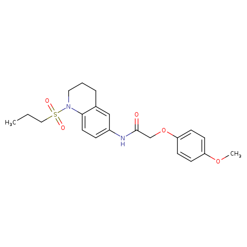 2-(4-methoxyphenoxy)-N-[1-(propane-1-sulfonyl)-1,2,3,4-tetrahydroquinolin-6-yl]acetamide