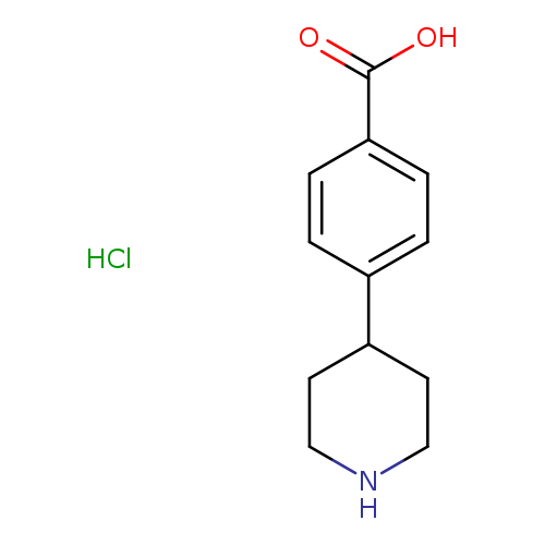 Benzoic acid, 4-(4-piperidinyl)-, hydrochloride (1:1)