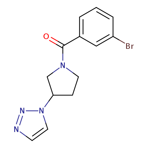 1-[1-(3-bromobenzoyl)pyrrolidin-3-yl]-1H-1,2,3-triazole