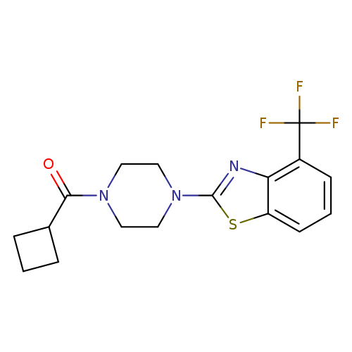 2-(4-cyclobutanecarbonylpiperazin-1-yl)-4-(trifluoromethyl)-1,3-benzothiazole