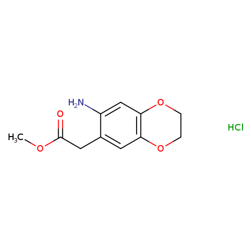 methyl 2-(7-amino-2,3-dihydro-1,4-benzodioxin-6-yl)acetate hydrochloride