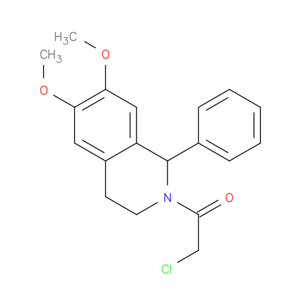 2-chloro-1-(6,7-dimethoxy-1-phenyl-1,2,3,4-tetrahydroisoquinolin-2-yl)ethan-1-one