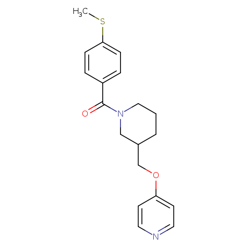4-({1-[4-(methylsulfanyl)benzoyl]piperidin-3-yl}methoxy)pyridine