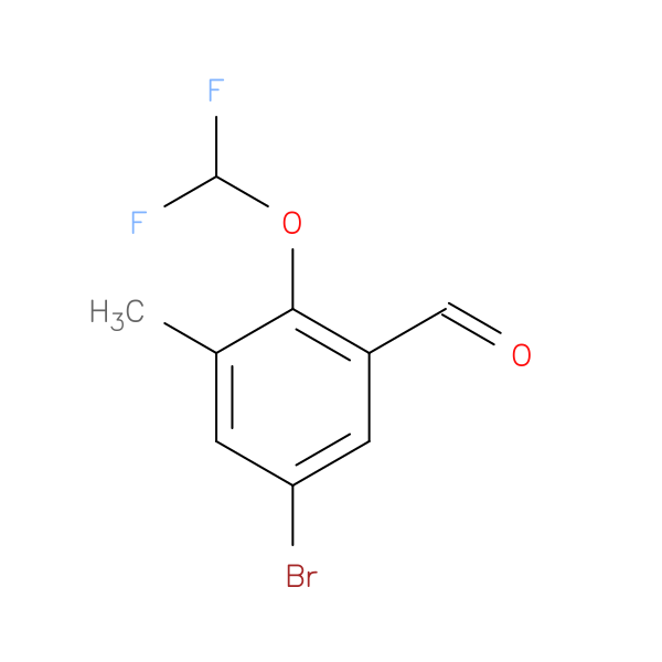 5-bromo-2-(difluoromethoxy)-3-methylbenzaldehyde