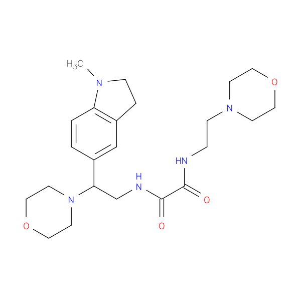 N-[2-(1-methyl-2,3-dihydro-1H-indol-5-yl)-2-(morpholin-4-yl)ethyl]-N'-[2-(morpholin-4-yl)ethyl]ethanediamide