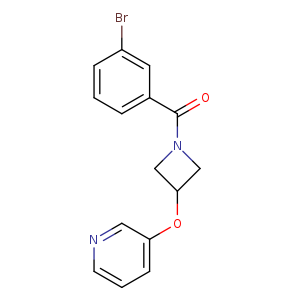 3-{[1-(3-bromobenzoyl)azetidin-3-yl]oxy}pyridine