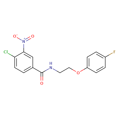 4-chloro-N-[2-(4-fluorophenoxy)ethyl]-3-nitrobenzamide