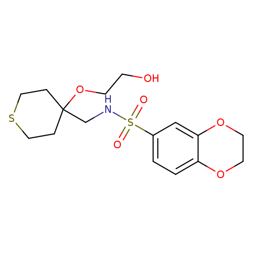N-{[4-(2-hydroxyethoxy)thian-4-yl]methyl}-2,3-dihydro-1,4-benzodioxine-6-sulfonamide