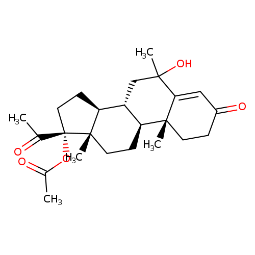 6-hydroxy-6-methyl-3,20-dioxopregn-4-en-17-yl acetate