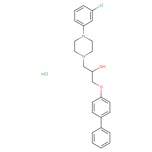 1-{[1,1'-biphenyl]-4-yloxy}-3-[4-(3-chlorophenyl)piperazin-1-yl]propan-2-ol hydrochloride