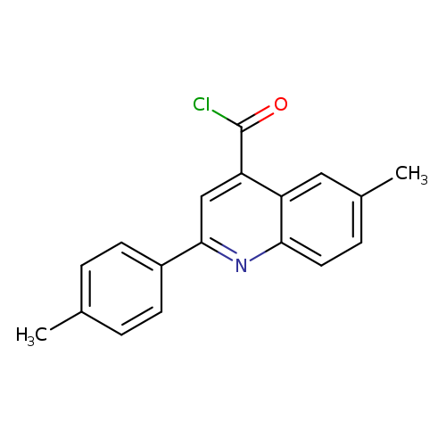 6-Methyl-2-(4-methylphenyl)quinoline-4-carbonyl chloride